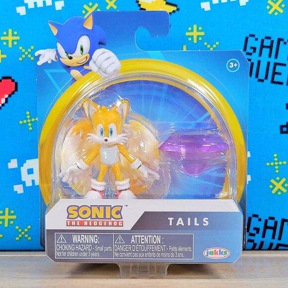 Jakks Pacific Sonic the Hedgehog 2.5" TAILS with Chaos Emerald Collectible - Picture 1 of 11